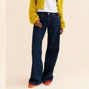 AGOLDE Clara Low Rise Baggy Jeans | Dark Wash | Size 30